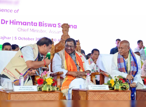Hagrama Mohilary Sworn in as Chief Executive Member (CEM) of Bodoland Territorial Council (BTC) in Assam.