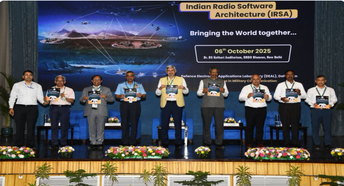 DRDO Launches India’s First ‘Indian Radio Software Architecture (IRSA) Standard 1.0’ for Military Communication.