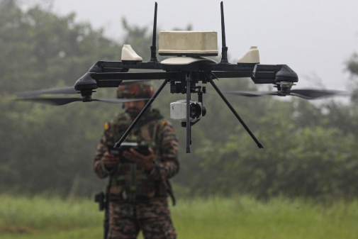 Indian Army Initiates Induction of Indigenous SAKSHAM Counter-UAS Grid System for Airspace Security.