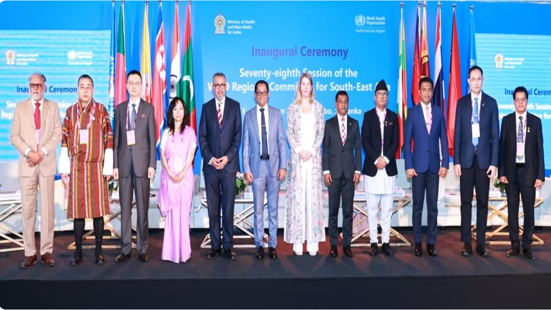 78th WHO Regional Committee Session for South-East Asia Held in Colombo and SEAR Nations Adopt Colombo Declaration on Healthy Ageing.