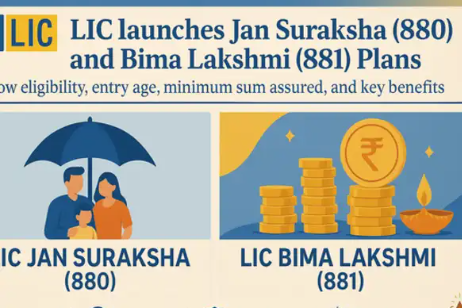 LIC Launches Two New Insurance Plans – ‘Jan Suraksha Plan (880)’ and ‘Bima Lakshmi Plan (881)’.
