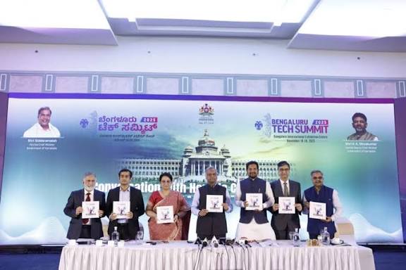 Karnataka CM Siddaramaiah Inaugurates 28th Bengaluru Tech Summit 2025 at BIEC — Unveiling New Tech Policies.