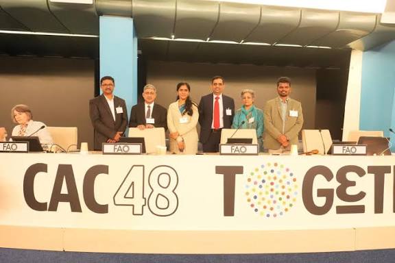 India Unanimously Re-elected to Codex Executive Committee for Asia Region.