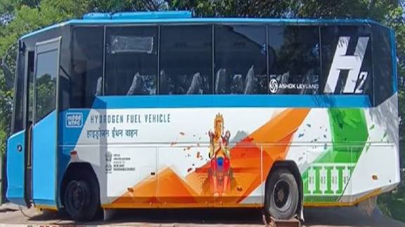 NTPC Launches India’s First Green Hydrogen Bus Fleet in Leh.
