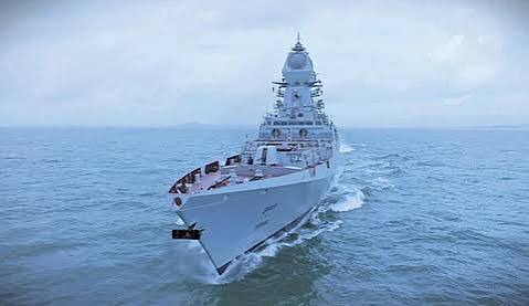 Indian Navy Commissions "INS Imphal" Stealth Guided Missile Destroyer.