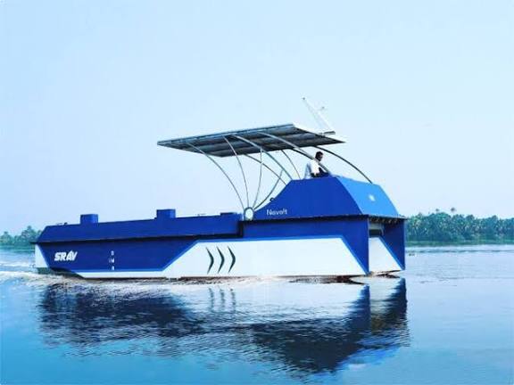 India Launches "Barracuda", The Fastest Solar-Electric Boat in Alappuzha.